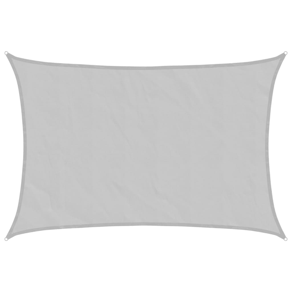 Solseil lysegrå 2,5x2 m 100% polyester oxford vidaXL