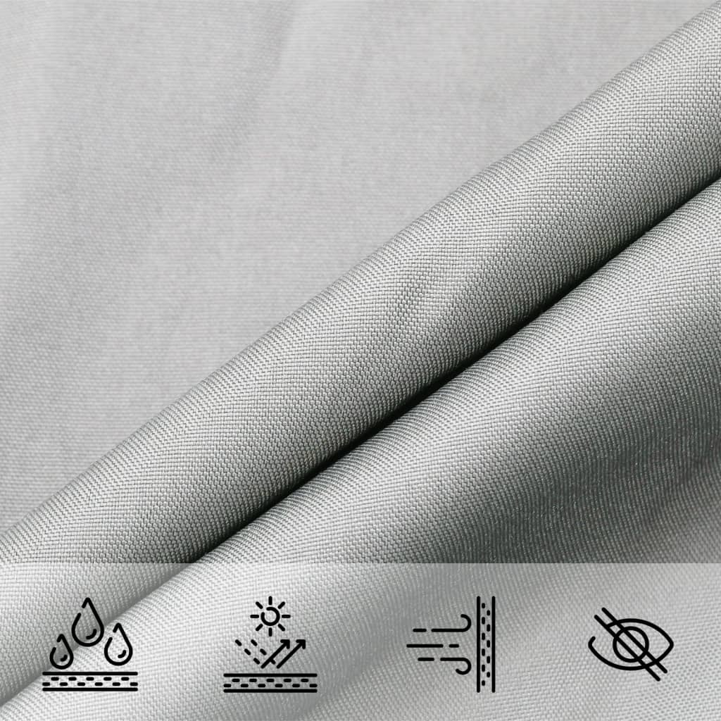 Solseil lysegrå 3,5x2 m 100% polyester oxford vidaXL