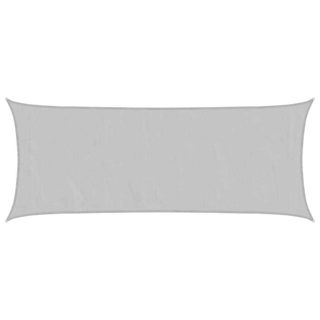 Solseil lysegrå 4,5x2 m 100% polyester oxford vidaXL
