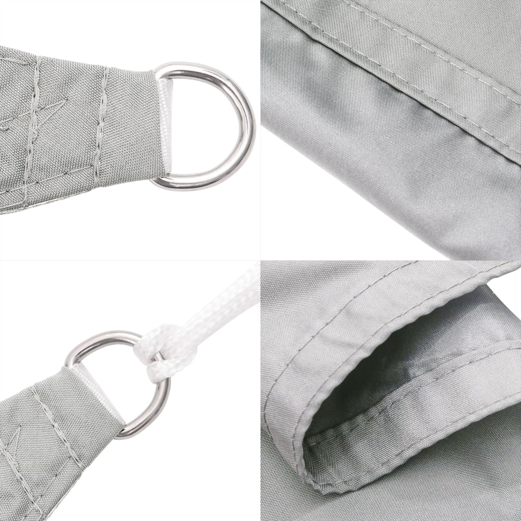 Solseil lysegrå 3x2,5 m 100% polyester oxford vidaXL