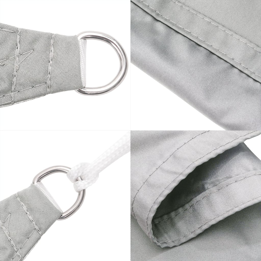 Solseil lysegrå 4x2,5 m 100% polyester oxford vidaXL