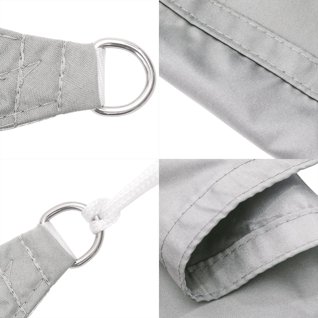 Solseil lysegrå 5x2,5 m 100% polyester oxford vidaXL