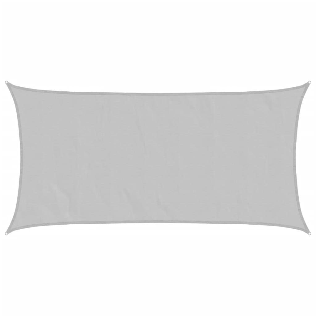 Solseil lysegrå 6x3 m 100% polyester oxford vidaXL