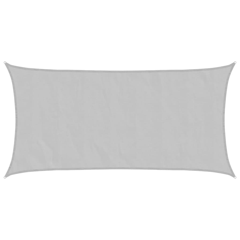 Solseil lysegrå 7x4 m 100% polyester oxford vidaXL