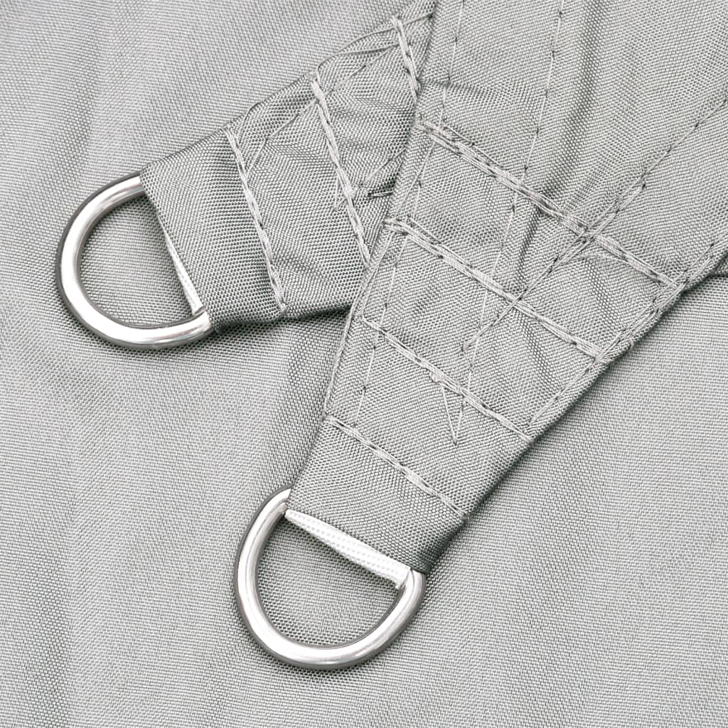 Solseil lysegrå 7x6 m 100% polyester oxford vidaXL