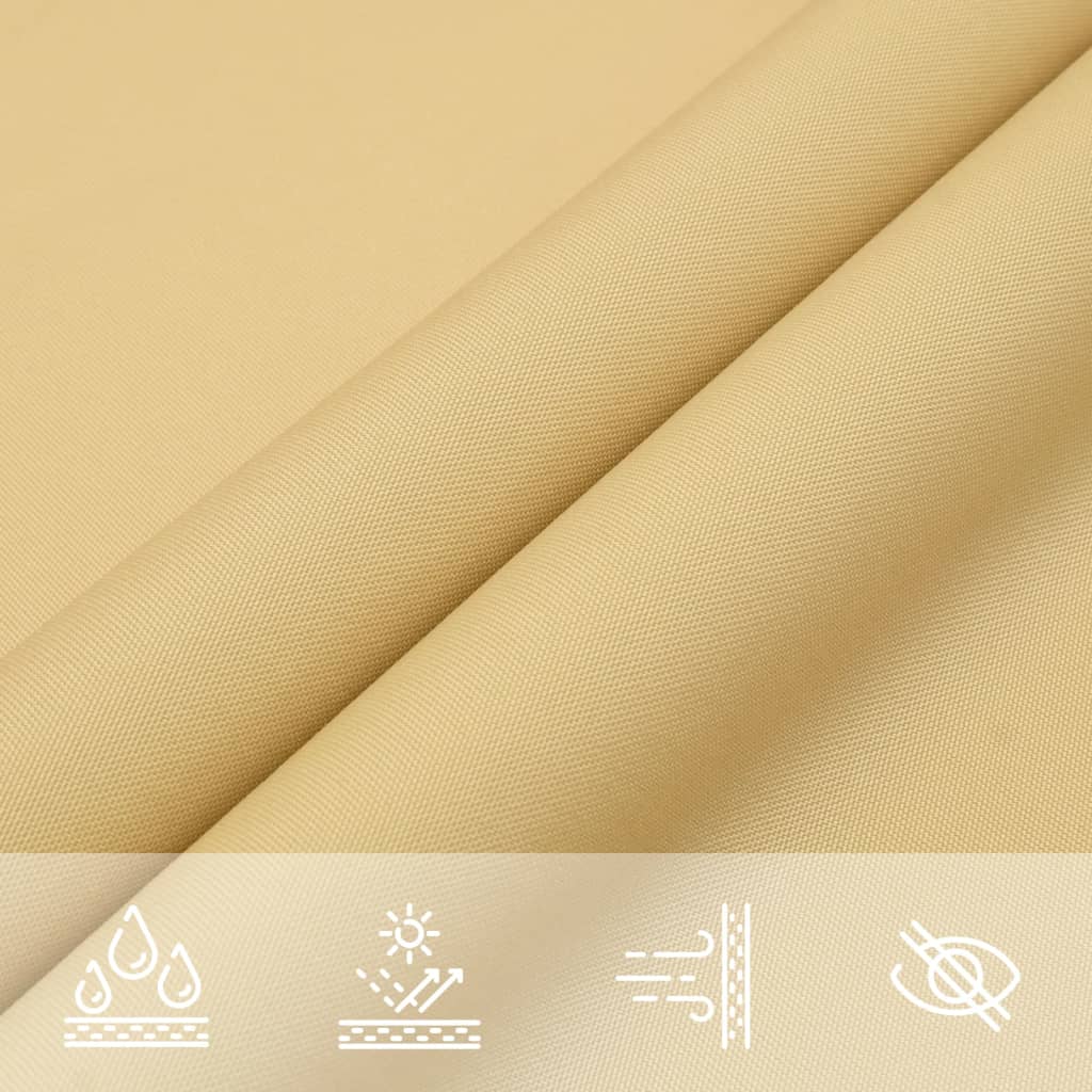 Solseil sand 3,5x2 m 100% polyester oxford vidaXL