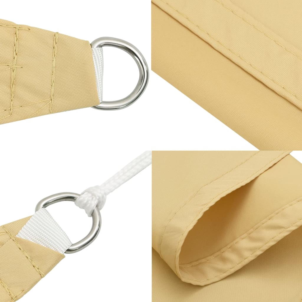 Solseil sand 4,5x2 m 100% polyester oxford vidaXL
