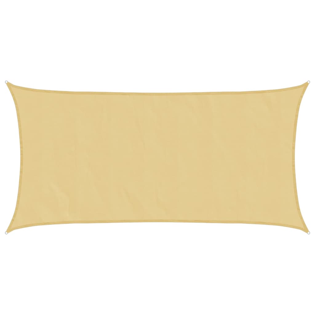 Solseil sand 6x3 m 100% polyester oxford