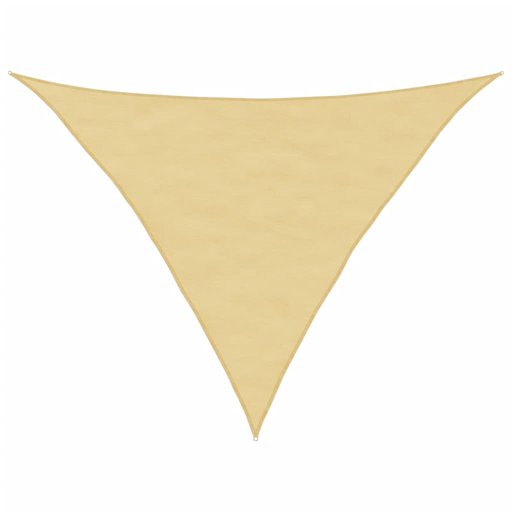 Solseil sand 2,5x2,5x3,5 m 100% polyester oxford