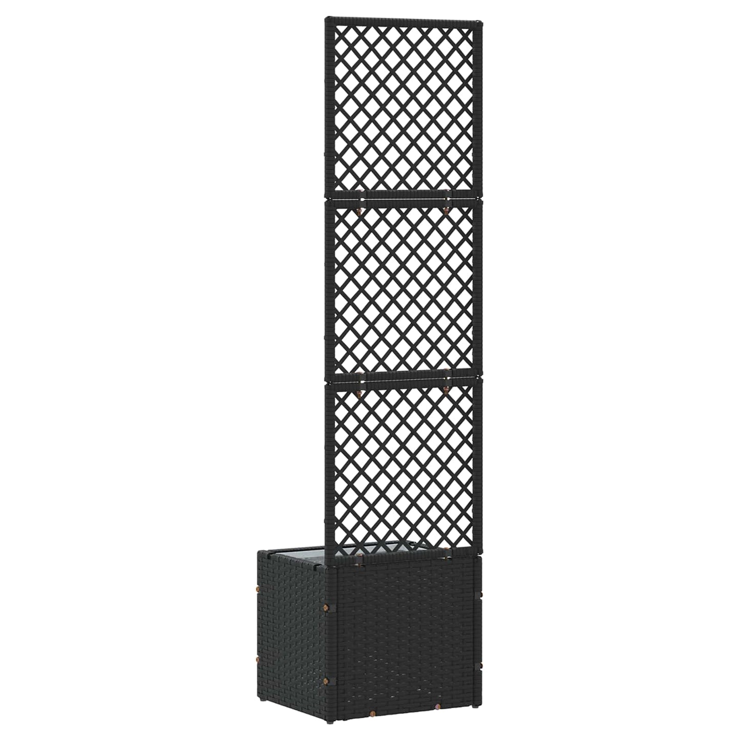 Hage Espalier Planter Svart 35 x 30 x 135 cm Metall