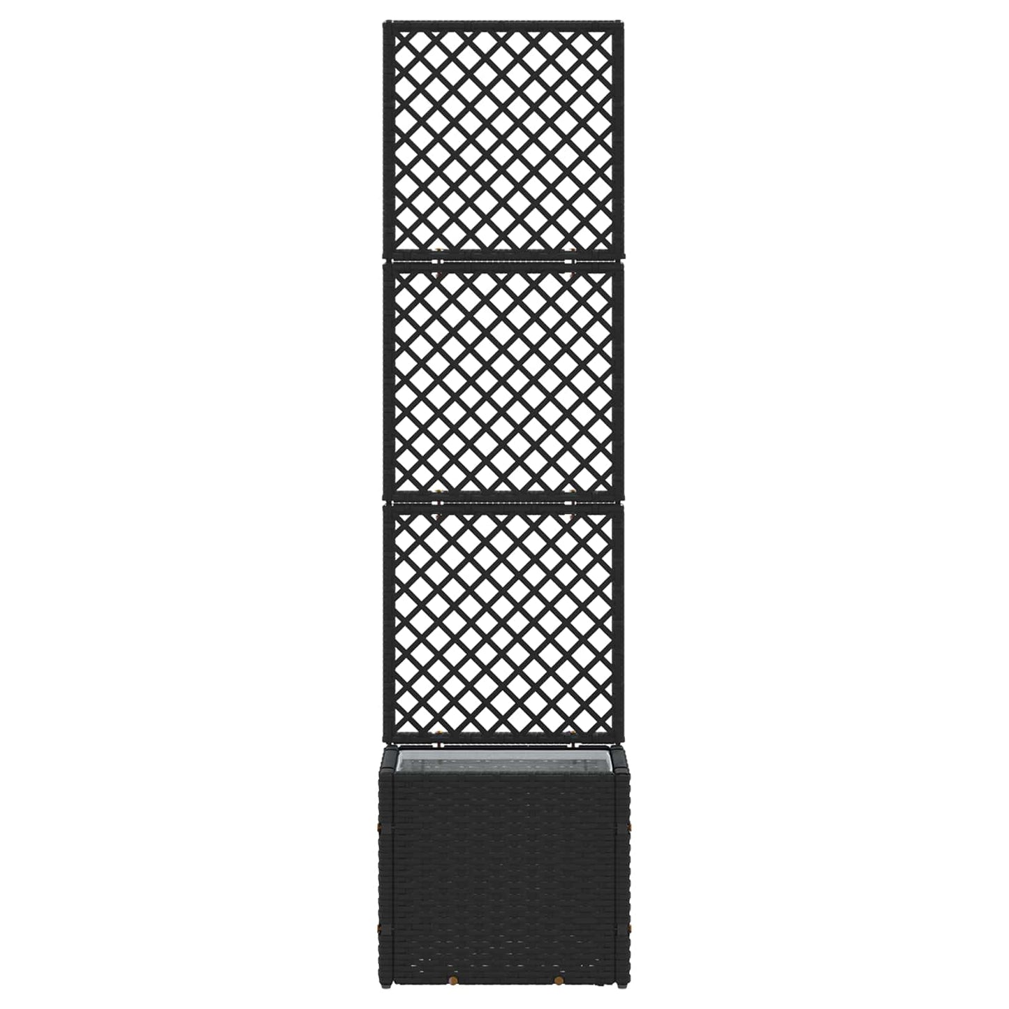 Hage Espalier Planter Svart 35 x 30 x 135 cm Metall