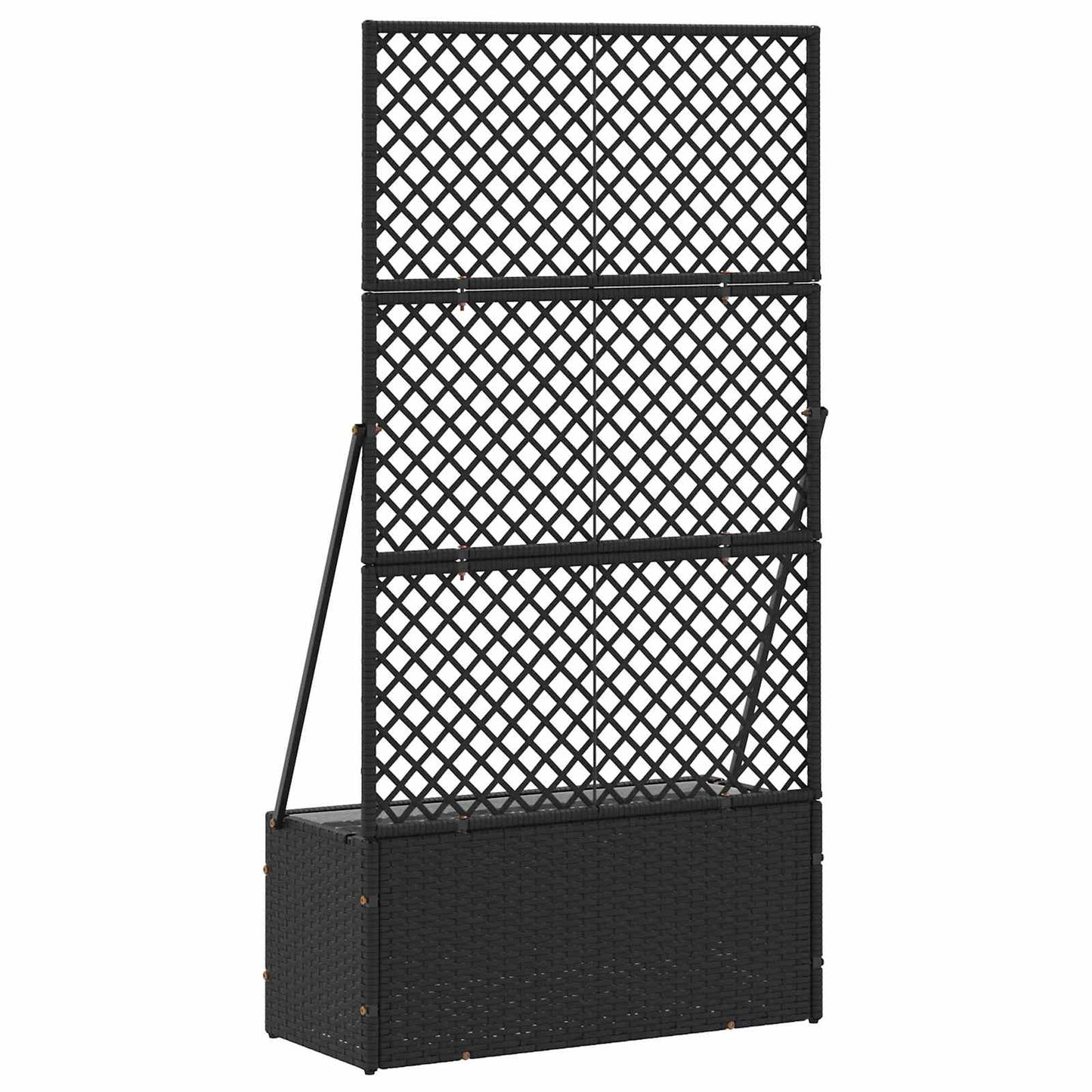 Hage Espalier Planter Svart 70 x 30 x 135 cm Metall