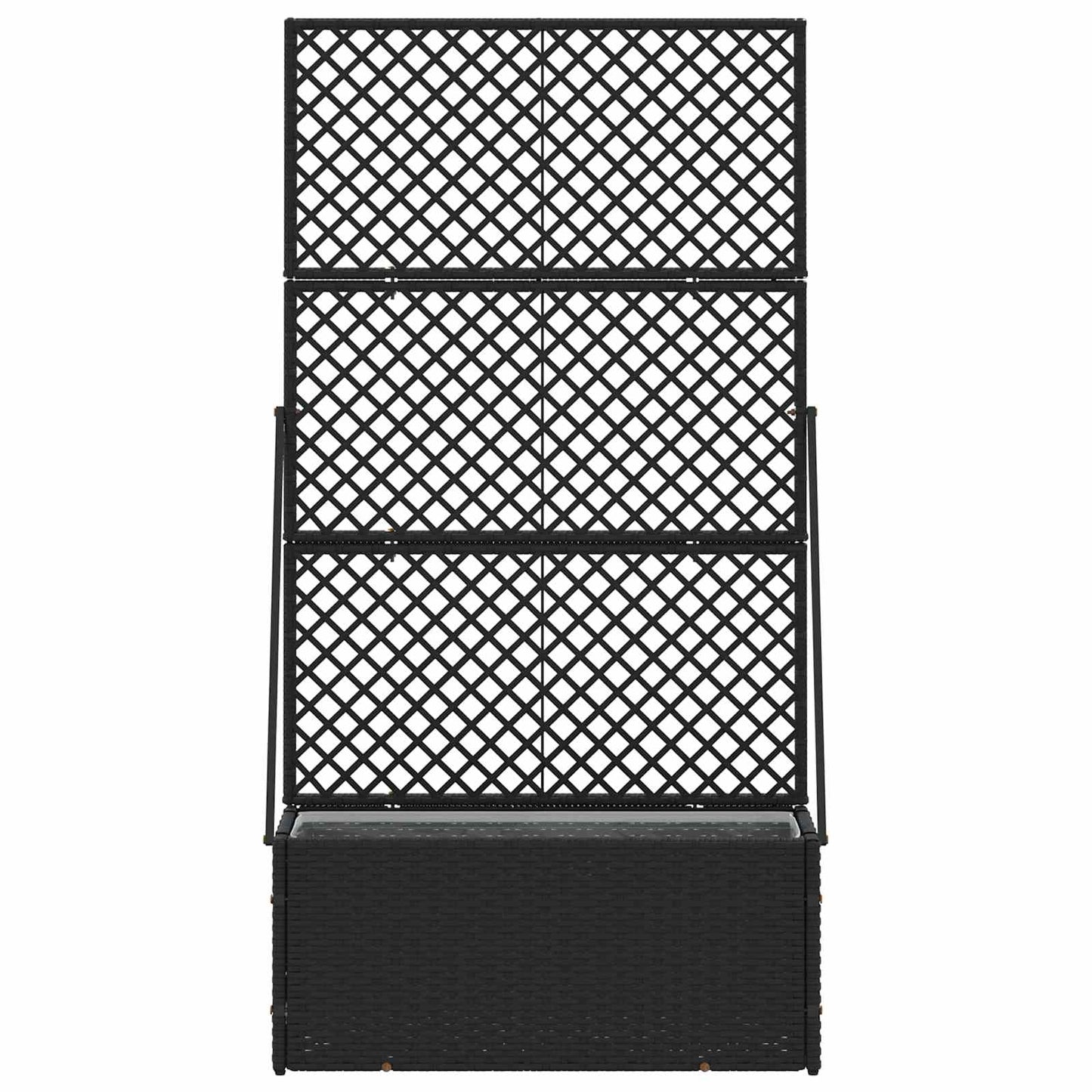 Hage Espalier Planter Svart 70 x 30 x 135 cm Metall