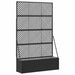Hage Espalier Planter Svart 105 x 30 x 170 cm Metall