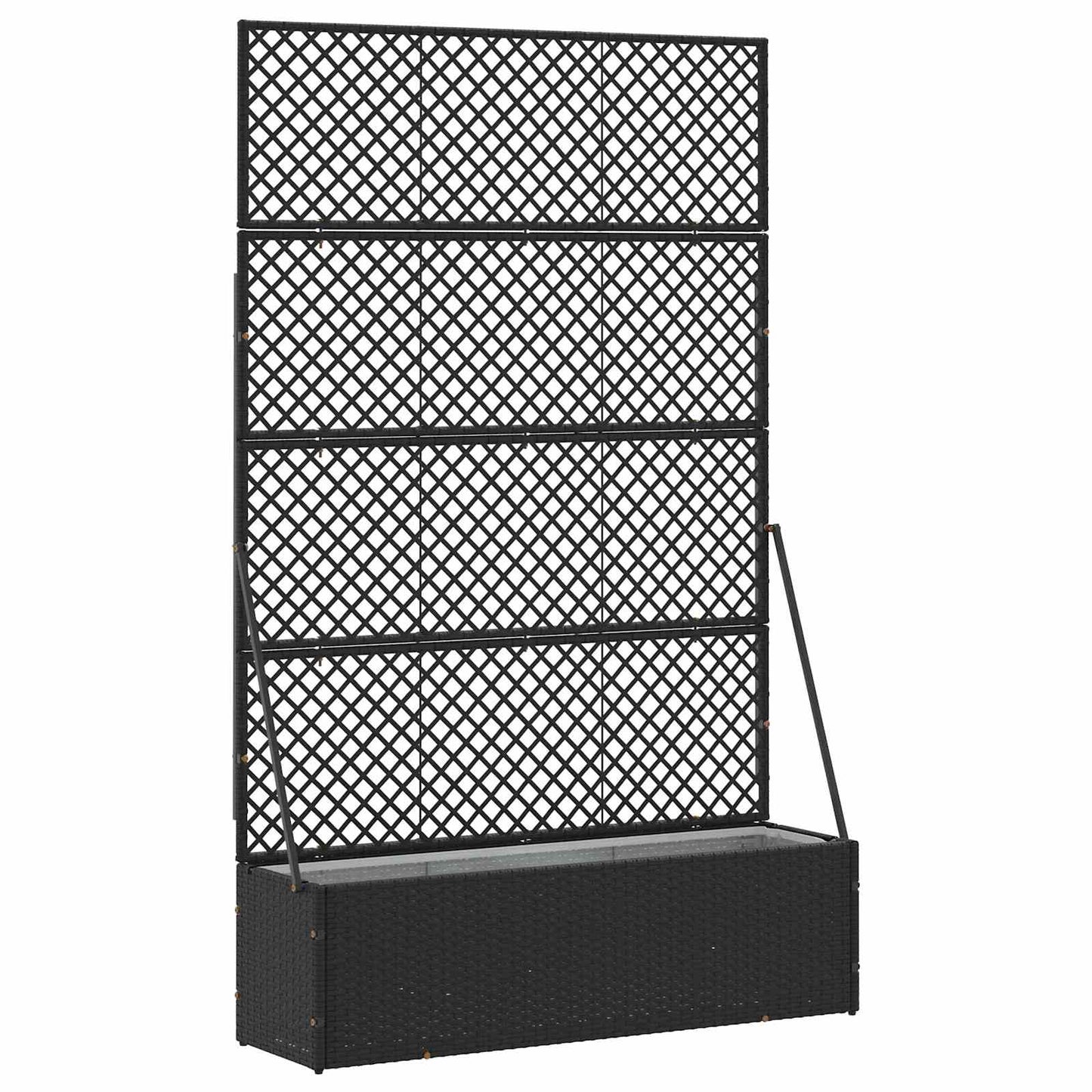 Hage Espalier Planter Svart 105 x 30 x 170 cm Metall
