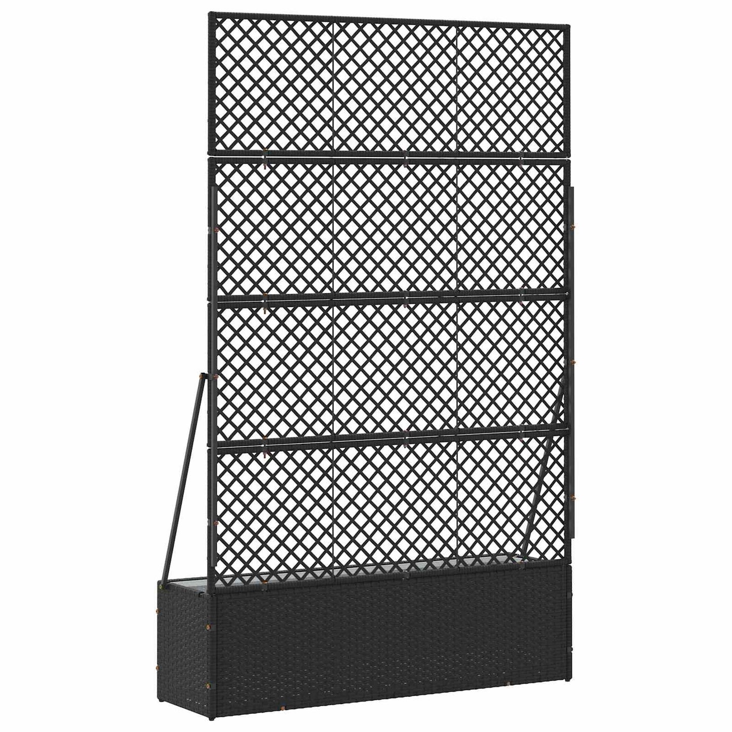Hage Espalier Planter Svart 105 x 30 x 170 cm Metall