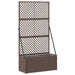 Hage Espalier Planter Brun 70 x 30 x 135 cm Metall