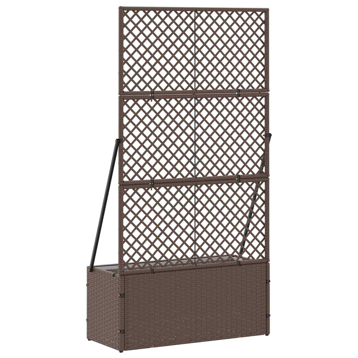 Hage Espalier Planter Brun 70 x 30 x 135 cm Metall