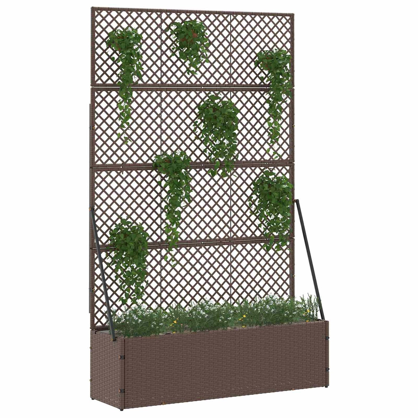 Hage Espalier Planter Brun 105 x 30 x 170 cm Metall