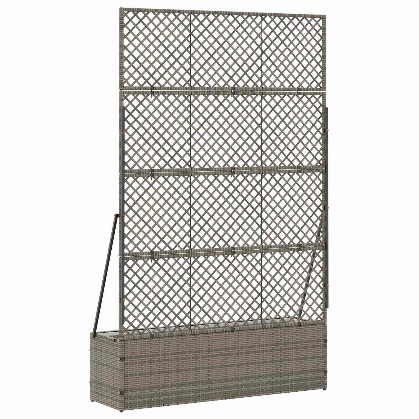 Hage Espalier Planter Grå 105 x 30 x 170 cm Metall