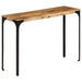 Konsollbord brun 110x35x76 cm heltre mango og jern