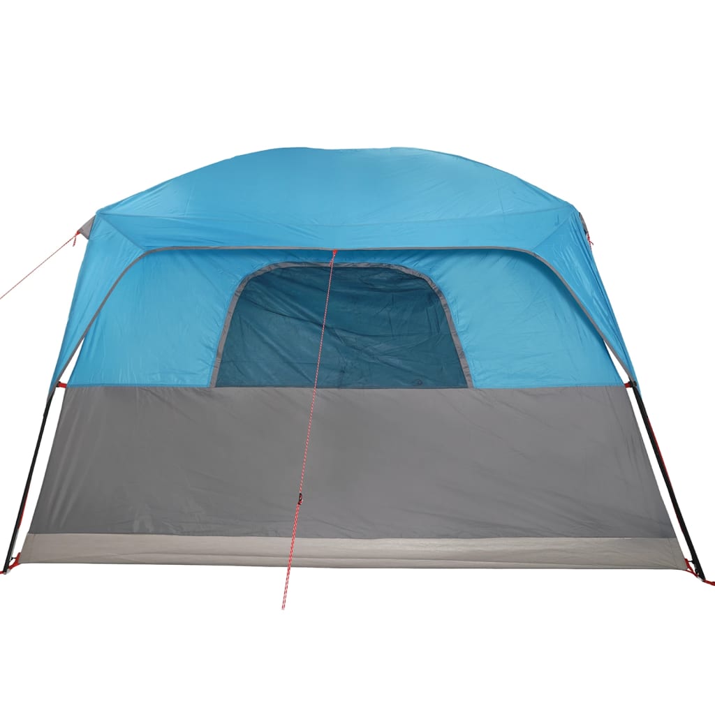 Campingtelt 8 personer blå vanntett