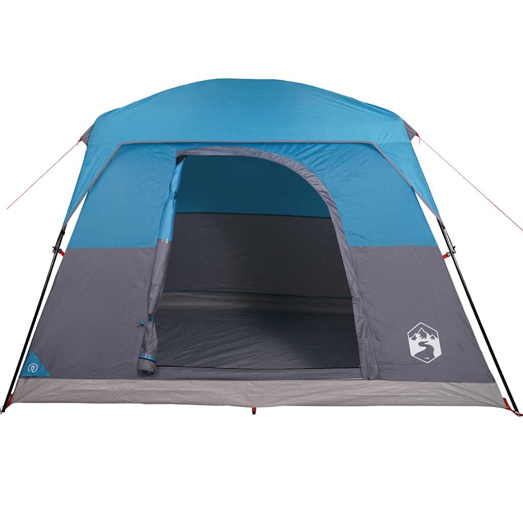 Campingtelt 4 personer blå vanntett
