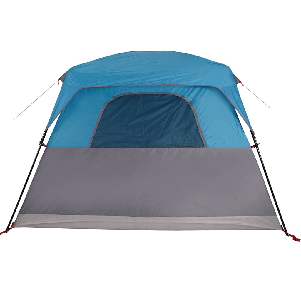 Campingtelt 4 personer blå vanntett