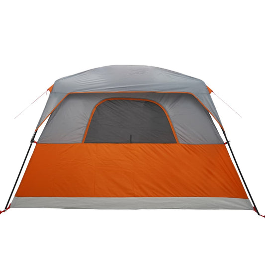 Campingtelt 6 personer oransje vanntett