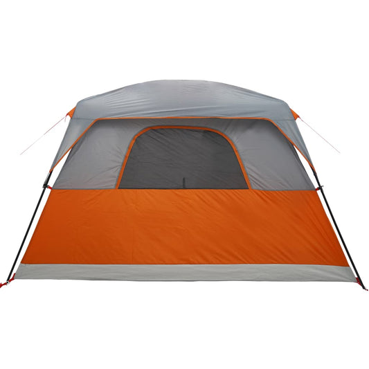 Campingtelt 6 personer oransje vanntett