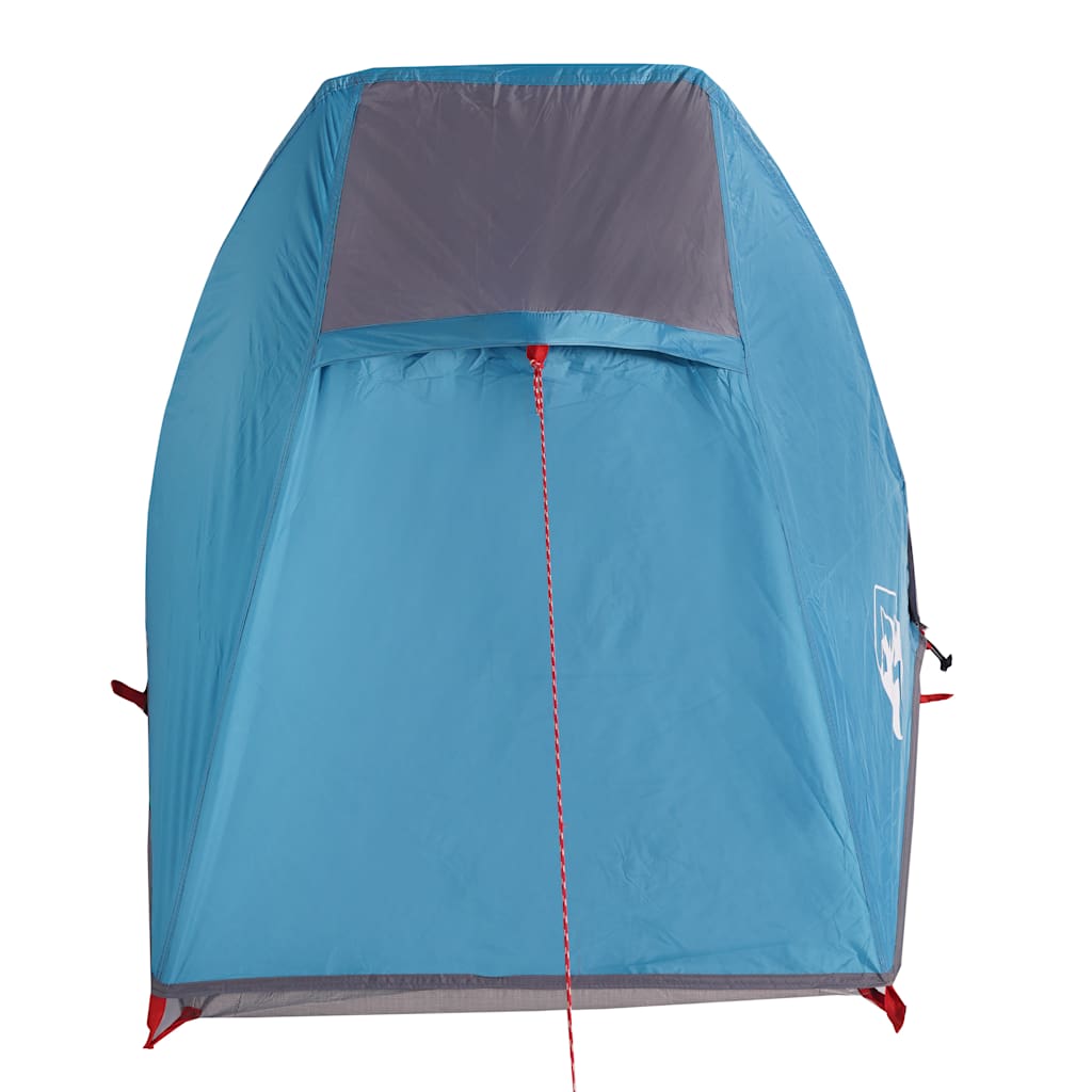 Tunneltelt for camping 1 person blå vanntett