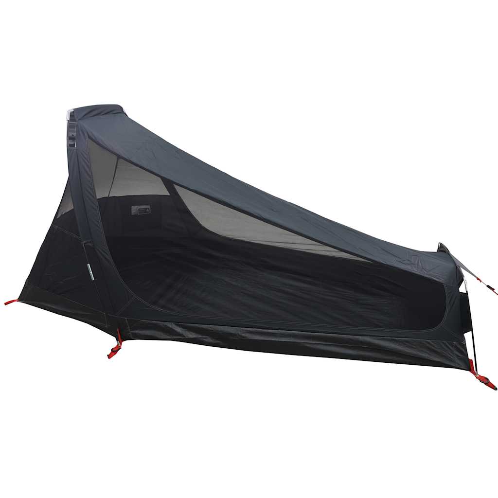 Tunneltelt for camping 1 person hvit blendingsstoff vanntett