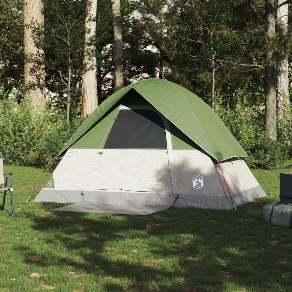 Kuppeltelt for camping 2 personer grønn vanntett