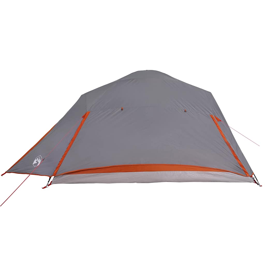 Kuppeltelt for camping 4 personer grå vanntett