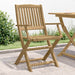 Sammenleggbare hagestoler 2 stk 54x61x88 cm heltre akasie