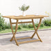 Sammenleggbart hagebord 120x70x75 cm heltre akasie