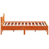 Sengeramme uten madrass brun 135x190 cm heltre furu