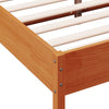 Sengeramme uten madrass brun 135x190 cm heltre furu