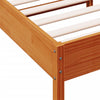 Sengeramme uten madrass voksbrun 75x190 cm heltre furu