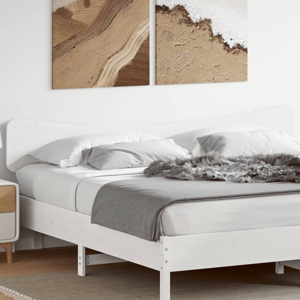 Hodegavl hvit 200 cm heltre furu