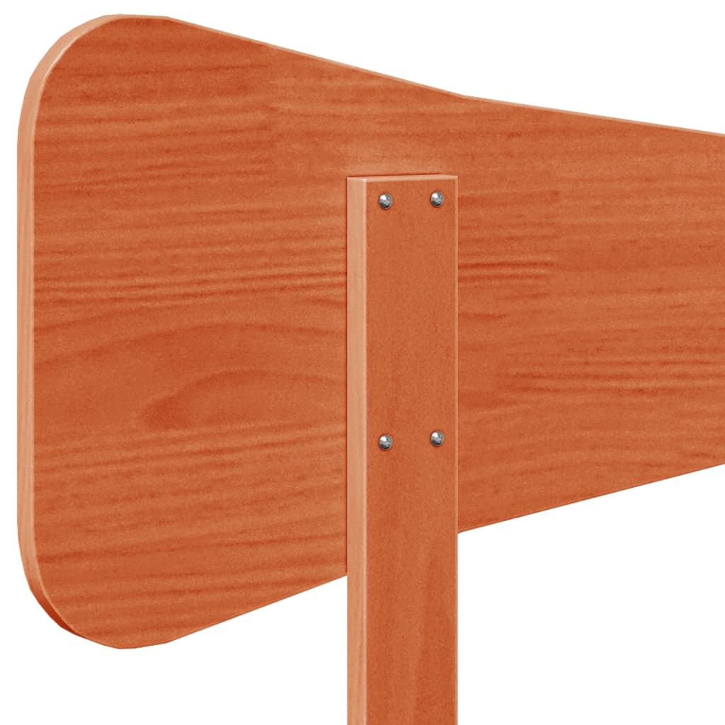 Hodegavl voksbrun 180 cm heltre furu