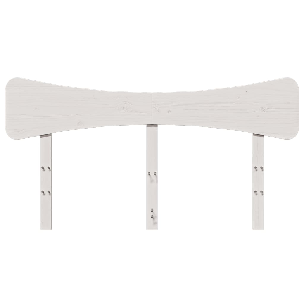 Hodegavl hvit 160 cm heltre furu
