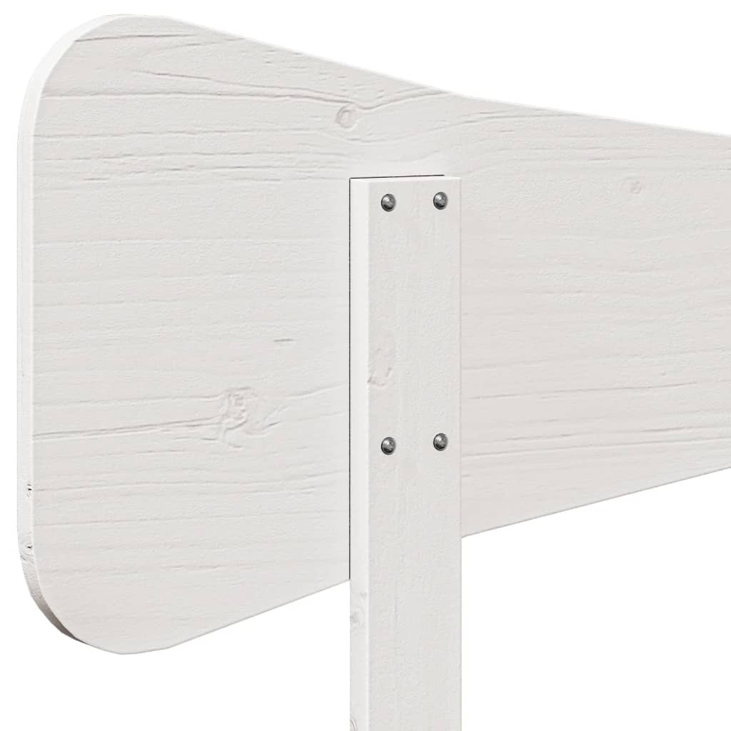Hodegavl hvit 160 cm heltre furu