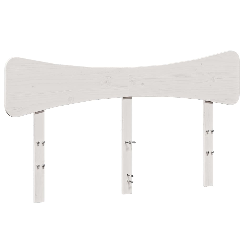 Hodegavl hvit 150 cm heltre furu