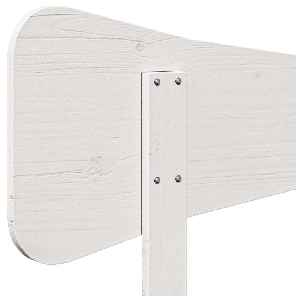 Hodegavl hvit 150 cm heltre furu