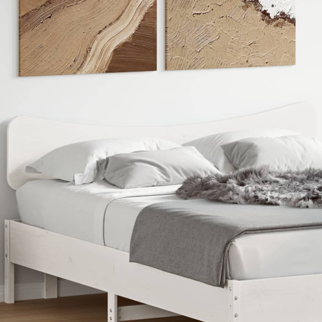 Hodegavl hvit 150 cm heltre furu