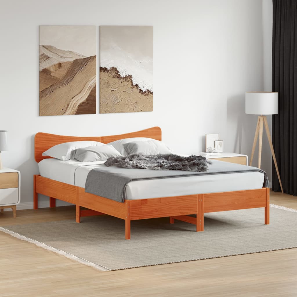 Hodegavl voksbrun 150 cm heltre furu