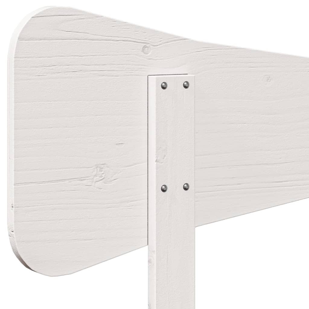Hodegavl hvit 120 cm heltre furu