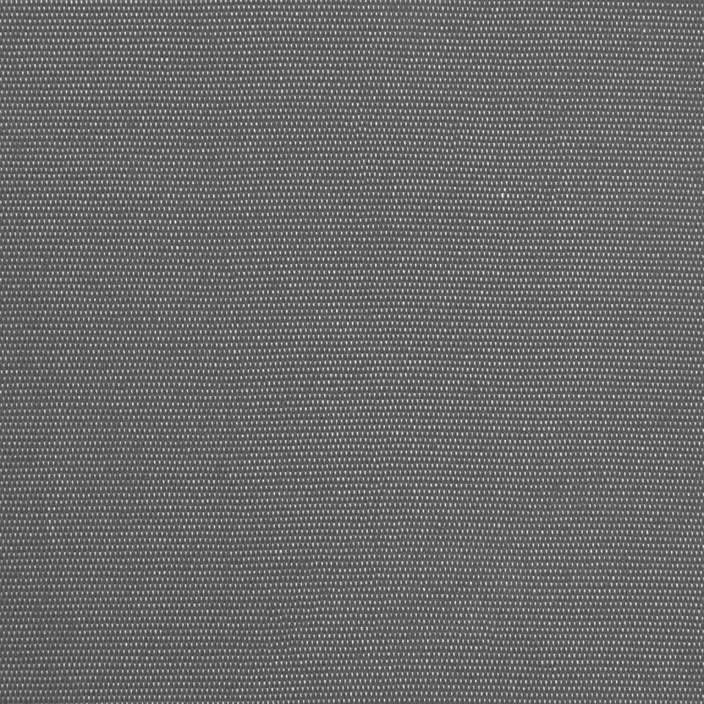 Uttrekkbar markise antrasitt 400x150 cm stoff og stål