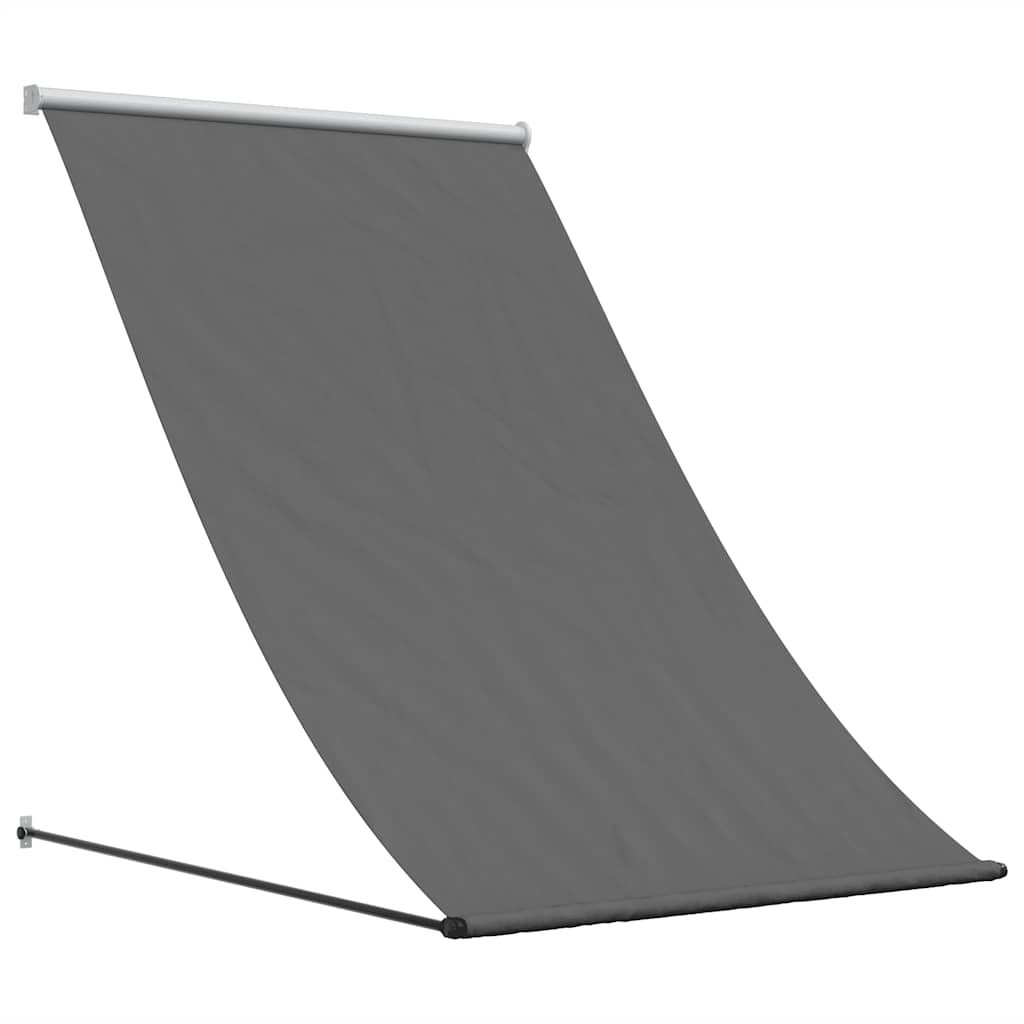 Uttrekkbar markise antrasitt 100x150 cm stoff og stål vidaXL